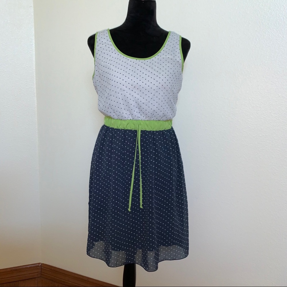 Maurices Polka Dot Sleeveless Dress M
